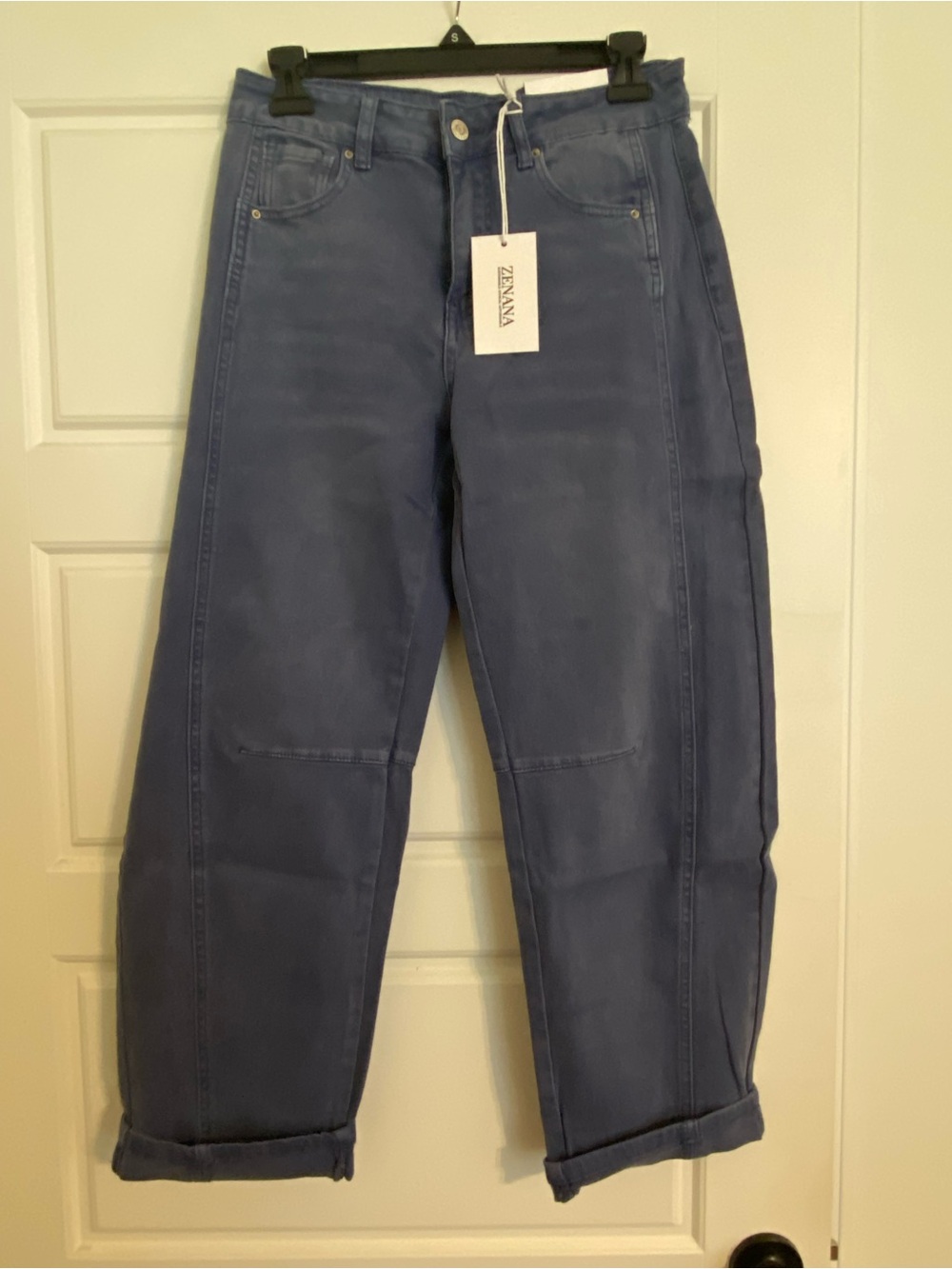 Zenana Outfitters BlackBerry Barrel Jeans